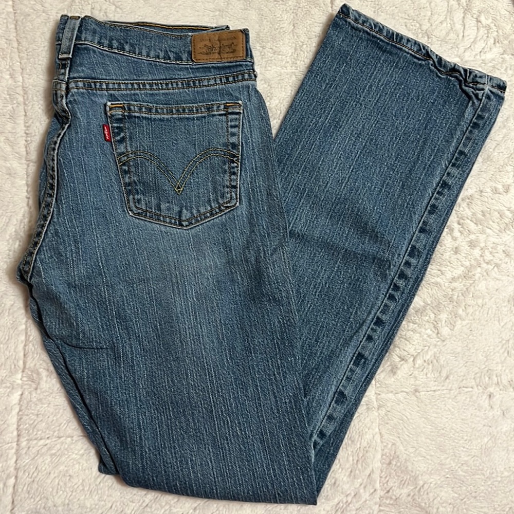 Levi’s size 8 long, faded blue